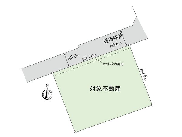 旭1丁目 土地(古家あり) 区画図 旭1丁目 土地(古家あり) 区画図