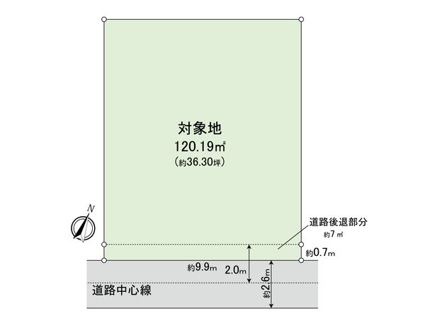 翠2丁目土地 区画図