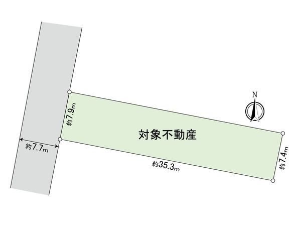 東中央3丁目土地(駐車場) 区画図