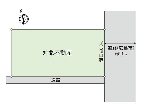 宇品御幸3丁目 土地 区画図