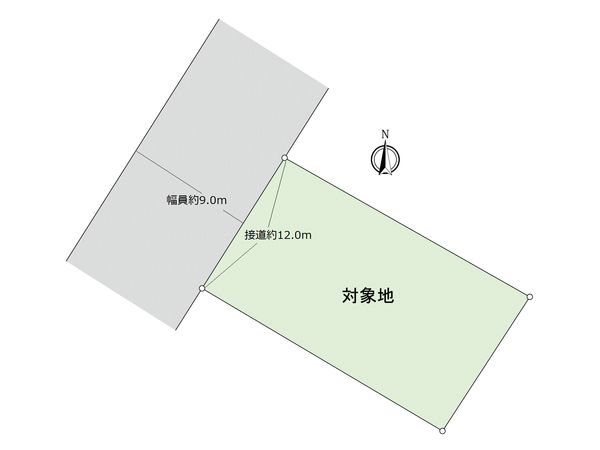 向洋新町2丁目 土地(古家あり) 区画図 向洋新町2丁目 土地(古家あり) 区画図