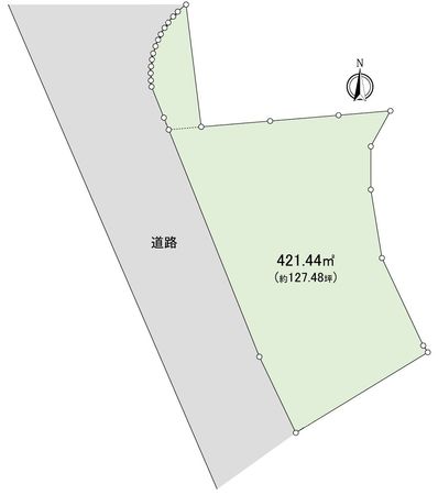 船越1丁目 土地(古家あり) 区画図 船越1丁目 土地(古家あり) 区画図