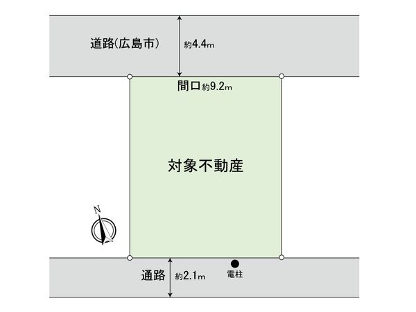 吉島東1丁目 土地(古家あり) 区画図 吉島東1丁目 土地(古家あり) 区画図