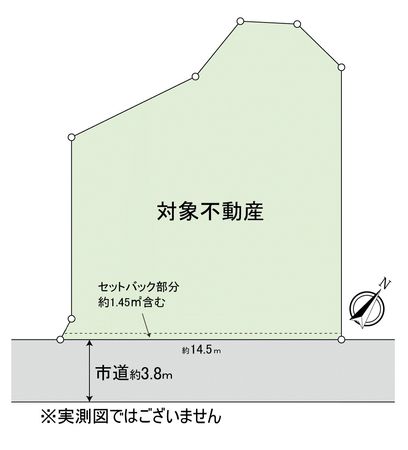 焼山中央4丁目 土地(古家あり) 区画図 焼山中央4丁目 土地(古家あり) 区画図