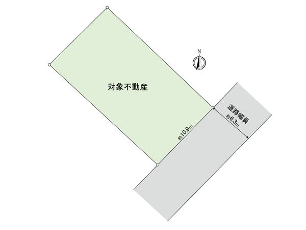 向洋新町3丁目 土地(古家あり) 区画図 向洋新町3丁目 土地(古家あり) 区画図