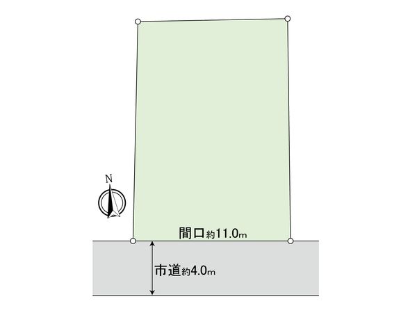 吉島西1丁目 土地(解体更地渡し) 区画図 区画図