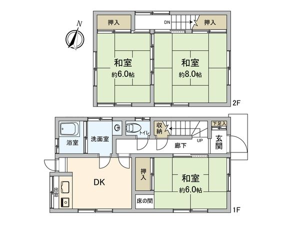 本浦町 戸建 間取図(平面図)