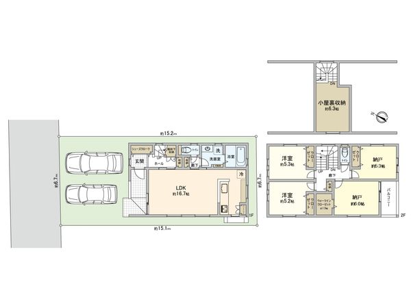 東霞町 新築 間取図(平面図)