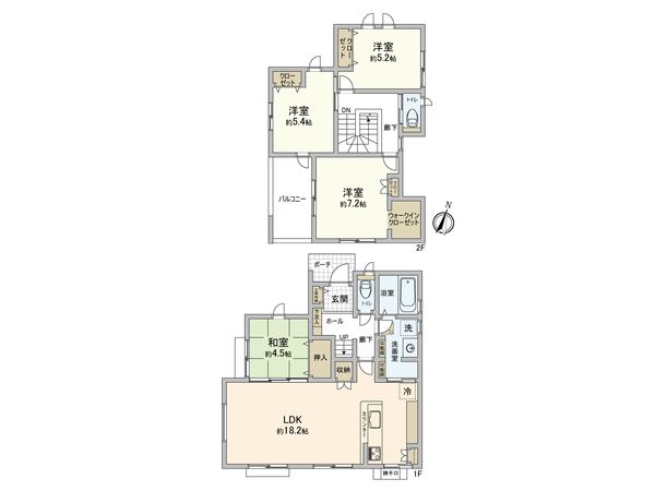 瀬野1丁目 新築No.1 間取図(平面図)