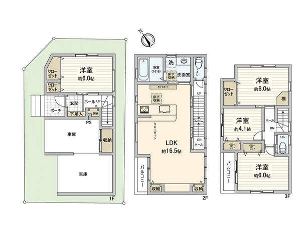 牛田東1丁目 新築戸建 間取図(平面図)