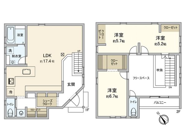 丹那町 戸建 間取図(平面図) 丹那町 戸建 間取図(平面図)