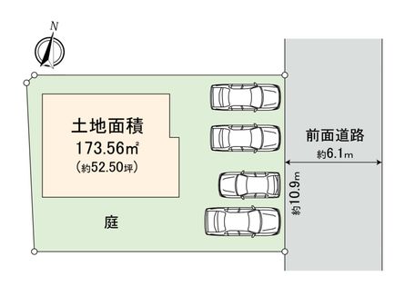 西本浦町 新築戸建 区画図