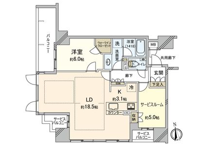 プレミスト上幟町 間取図(平面図)