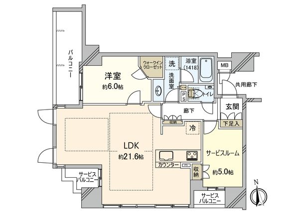プレミスト上幟町 間取図(平面図)