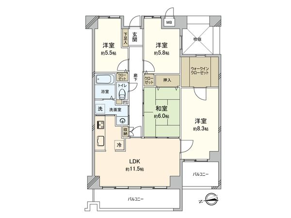 ベイサイドパレス宇品 間取図(平面図) 間取図(平面図)