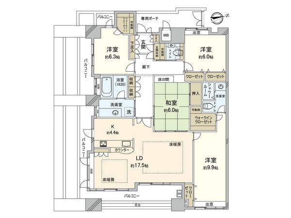 フローレンス上幟町プレステージ 間取図(平面図)