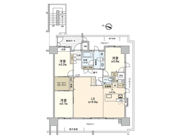 ハウスバーンフリート東千田公園 間取図(平面図) ハウスバーンフリート東千田公園 間取図(平面図)