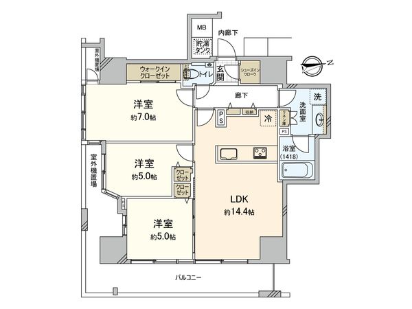 ライオンズ銀山町リバーサイドレジデンス 間取図(平面図)