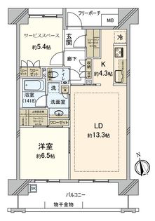 パークホームズ橋本町グランシーノ 間取図(平面図)