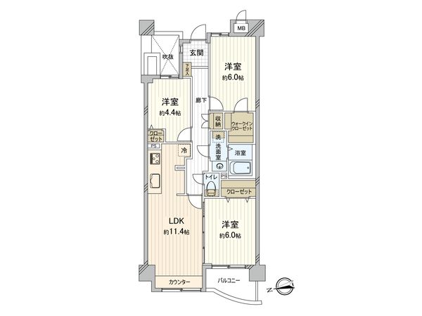 ヒューマンズプラザ青崎 間取図(平面図)