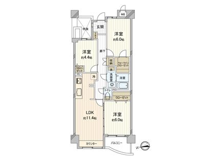 ヒューマンズプラザ青崎 間取図(平面図)