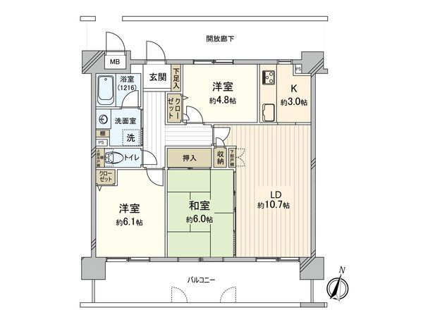 藤和ハイタウン宇品 間取図(平面図) 藤和ハイタウン宇品 間取図(平面図)