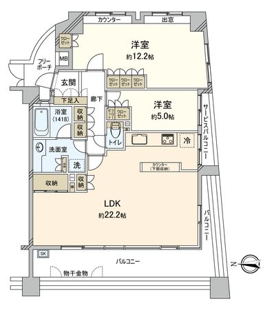 住吉橋パーク・ホームズ 間取図(平面図) 住吉橋パーク・ホームズ 間取図(平面図)