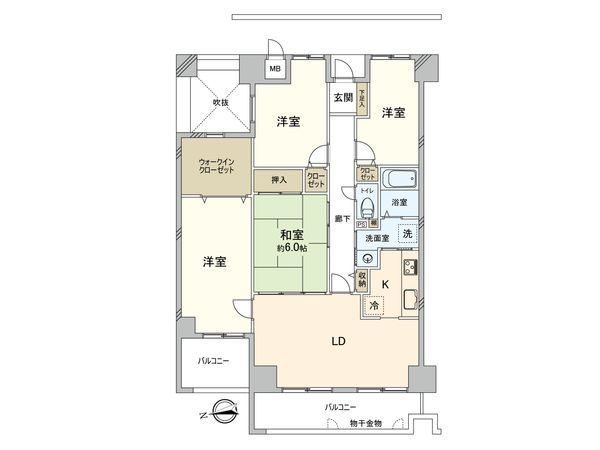ベイサイドパレス宇品 間取図(平面図)