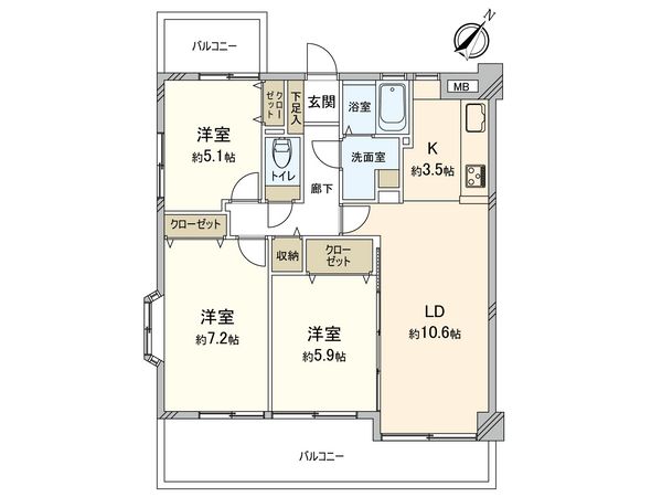 ロイヤルクリスタル東本浦 間取図(平面図) ロイヤルクリスタル東本浦 間取図(平面図)