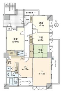 ハウスバーンフリート宇品海岸 間取図(平面図)
