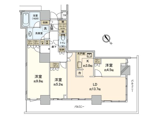 hitoto広島TheTower 間取図(平面図) hitoto広島TheTower 間取図(平面図)