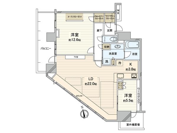 ザ・パークハウス広島タワー 間取図(平面図) 間取図(平面図)
