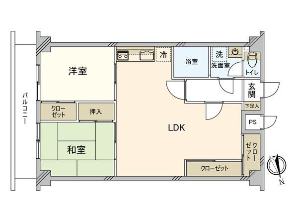 ロッコーマンション竹屋町 間取図(平面図)