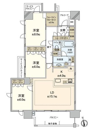 グラディス幟町レジデンス 間取図(平面図)