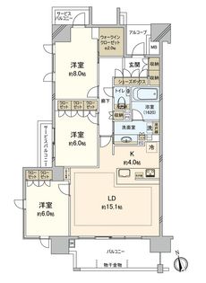 グラディス幟町レジデンス 間取図(平面図)