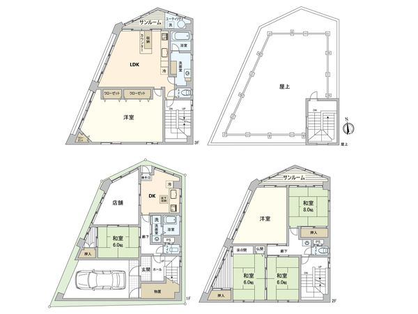 出汐1丁目 ビル 間取図(平面図)