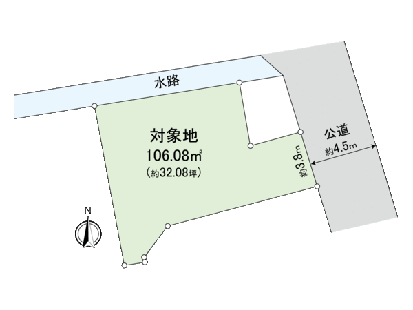 平田土地 地形図