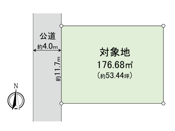 上富井土地 地形図