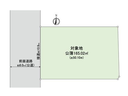 瀬戸ハイム二丁目 古家付土地 区画図
