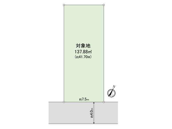 段原三丁目 古家付土地 区画図 段原三丁目 古家付土地 区画図