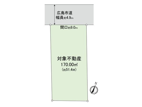牛田新町一丁目 土地 区画図 区画図
