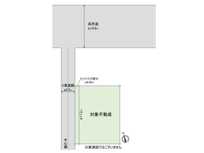 広本町二丁目 古家付土地 区画図