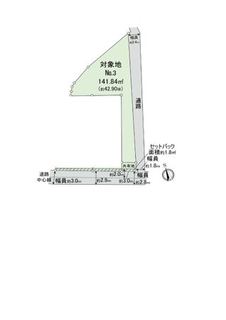 向洋大原町土地 区画図