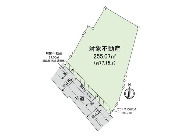 向洋大原町 土地 区画図 区画図