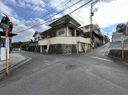 堀越3丁目 土地(古家あり) 前面道路含む外観