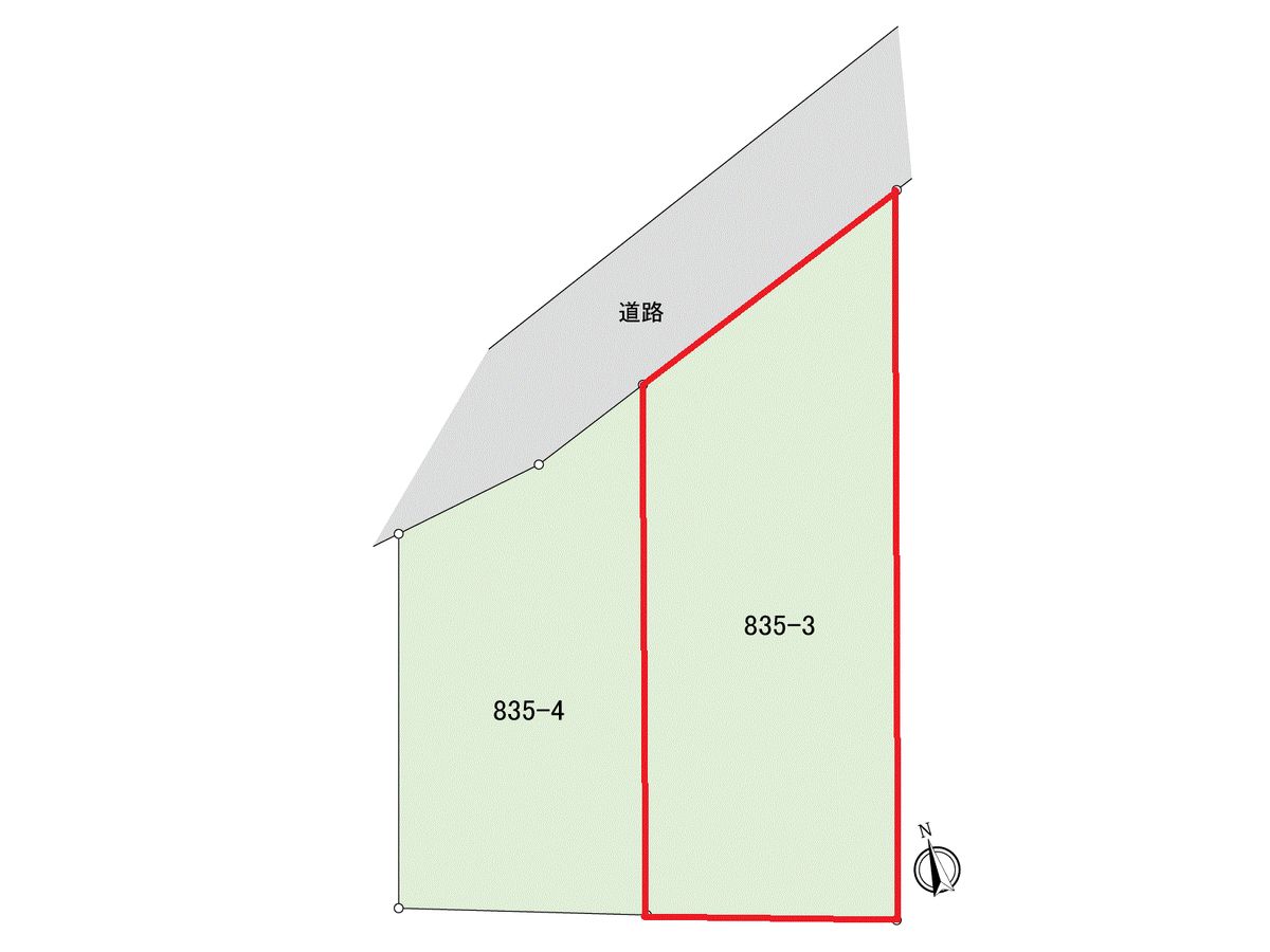 東霞町 土地 区画図 区画図