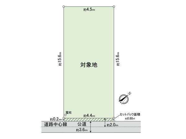 鹿籠二丁目 土地 区画図
