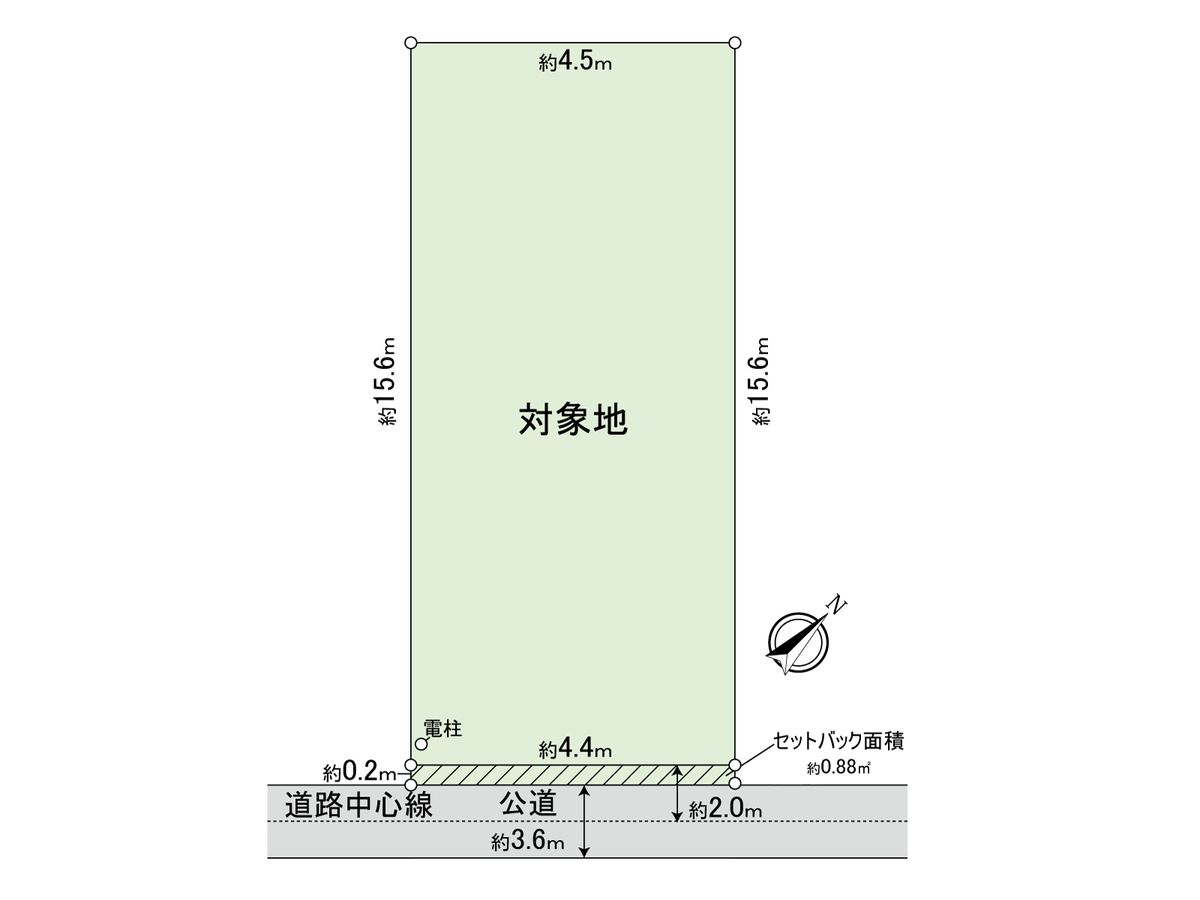 鹿籠二丁目 土地 区画図 区画図