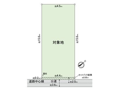 鹿籠二丁目 土地 区画図