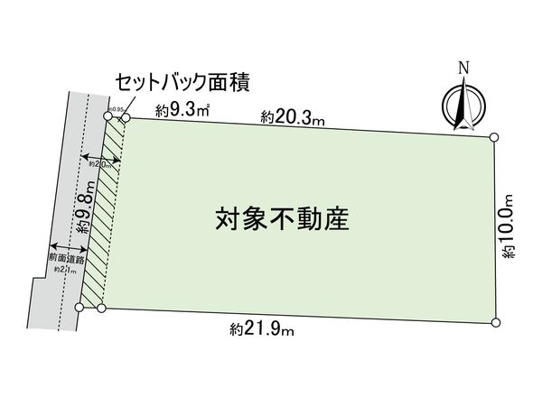 宮の町四丁目 土地 区画図